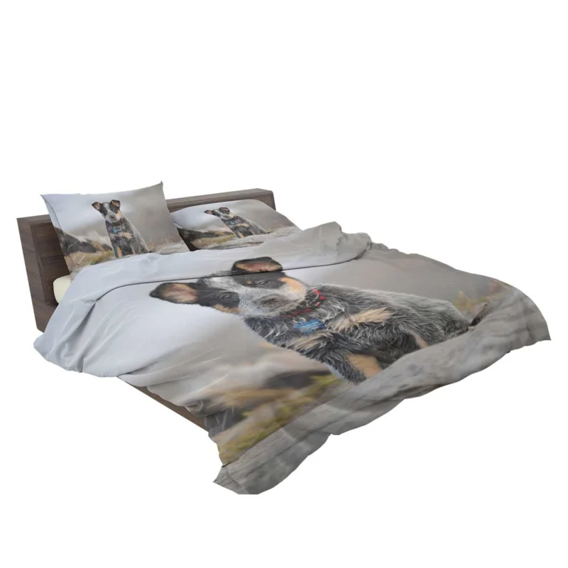 Playful Canine Charm: Australian Cattle Dog Puppy Bedding Set 2