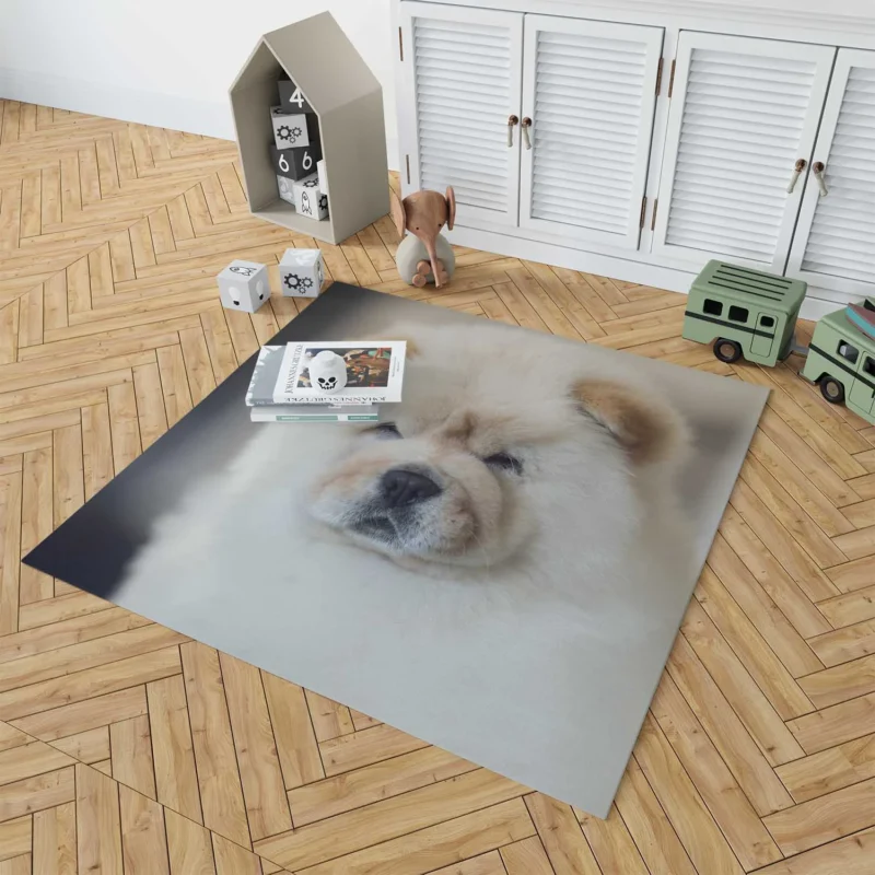 Playful Chow Chow Delight Floor Rug 1