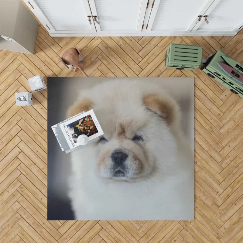 Playful Chow Chow Delight Floor Rug