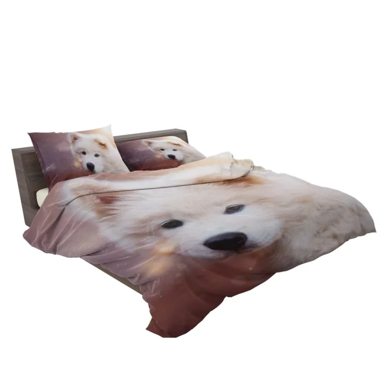 Playful Pups: Samoyed Quartet Bedding Set 2