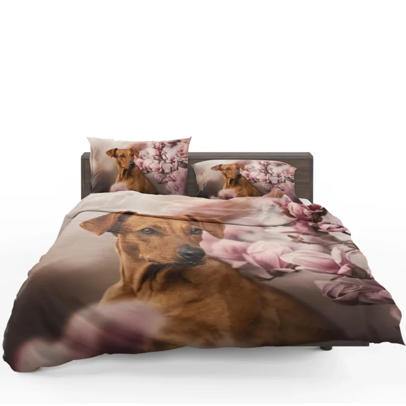 Playful Ridgeback Puppies: Quartet Charm Bedding Set