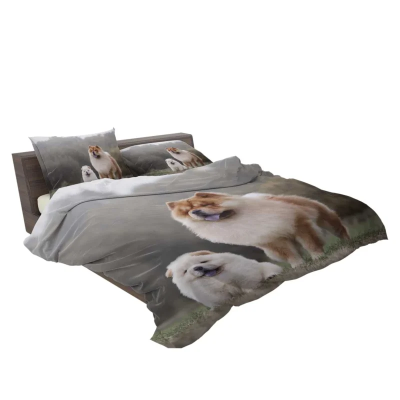 Puppies in a Bauble: Chow Chow Quartet Bedding Set 2
