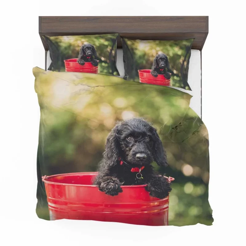 Puppy Bauble with Cocker Spaniels and Bokeh Bedding Set 1
