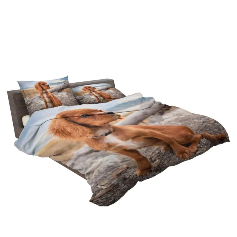 Pure Cuteness: Adorable Little Spaniel Puppy Bedding Set 2