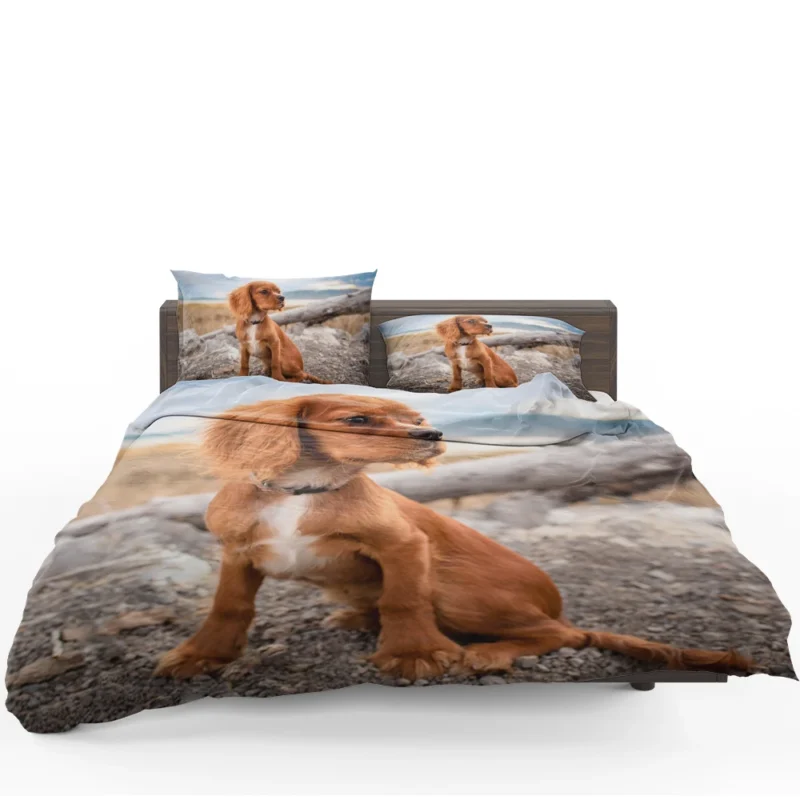 Pure Cuteness: Adorable Little Spaniel Puppy Bedding Set