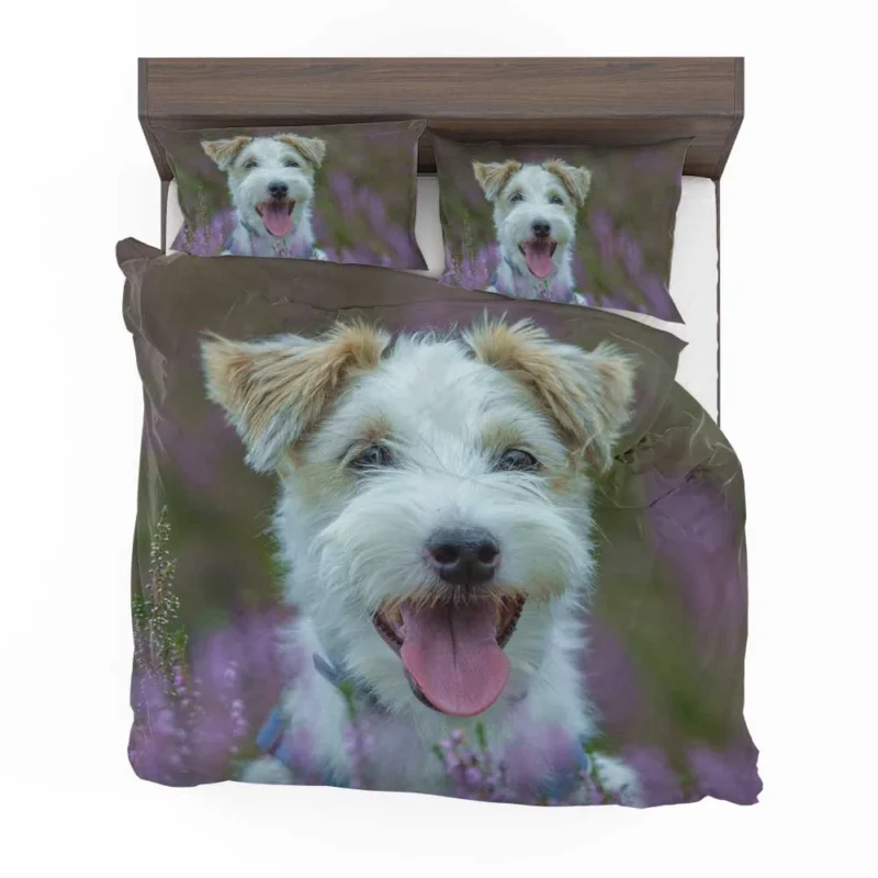 Quartet of Playful Companions: Jack Russell Terriers Bedding Set 1