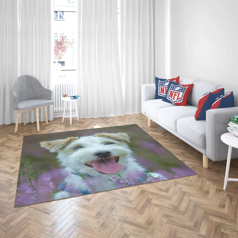 Quartet of Playful Companions: Jack Russell Terriers Floor Rug 2