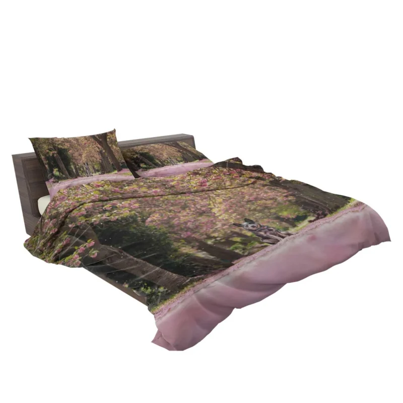 Spring Blossoms in Depth of Field: Australian Cattle Dog Bedding Set 2