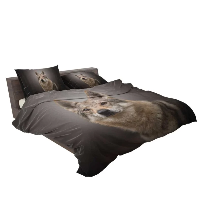 Subtle Tones: Czechoslovakian Wolfdog Quartet Bedding Set 2