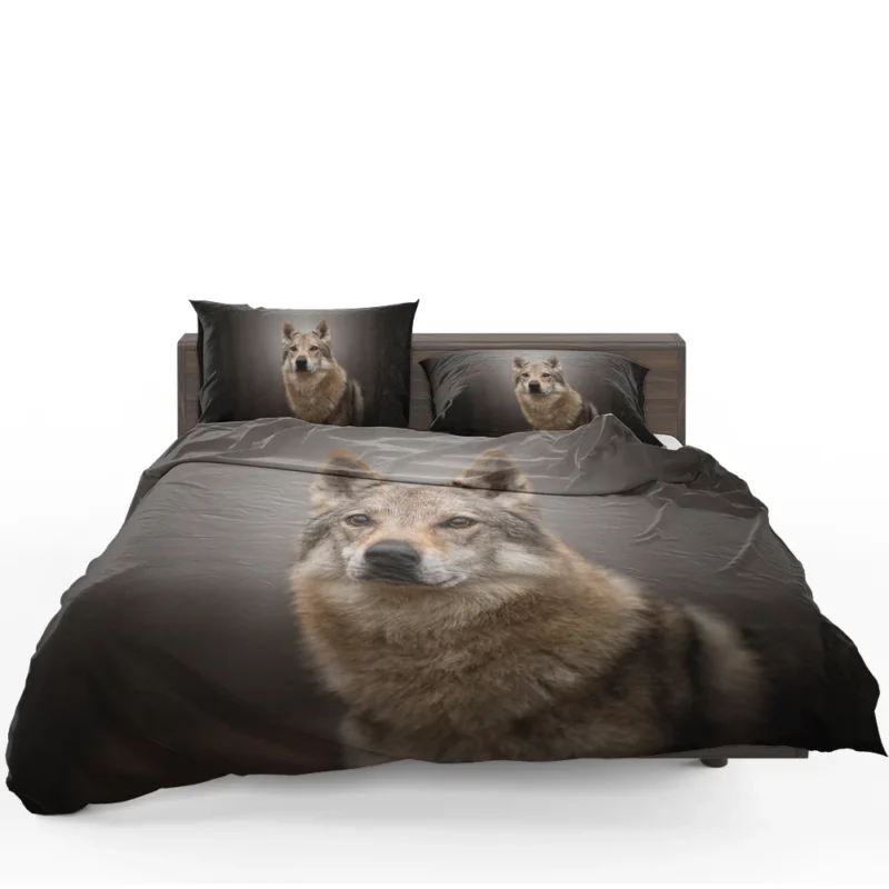 Subtle Tones: Czechoslovakian Wolfdog Quartet Bedding Set