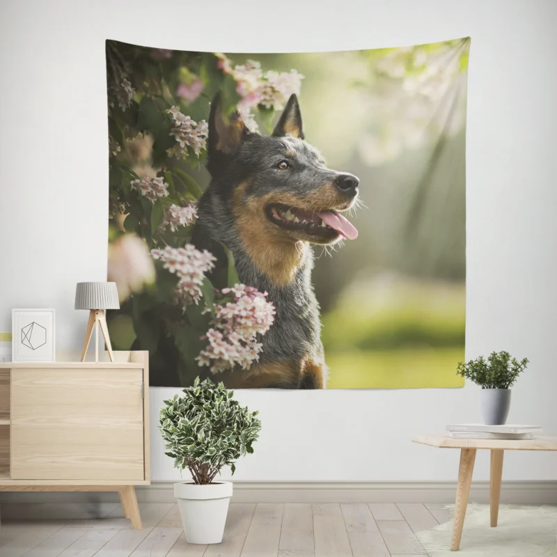 The Agile Working Breed  Australian Cattle Dog Wall Tapestry