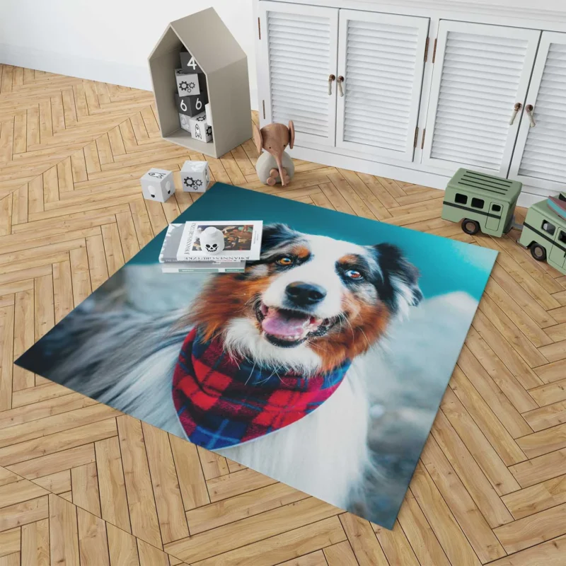 The Beauty of a Versatile Breed: Australian Shepherd Floor Rug 1