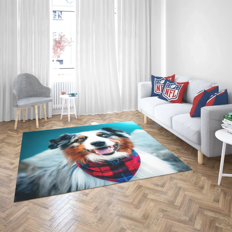 The Beauty of a Versatile Breed: Australian Shepherd Floor Rug 2