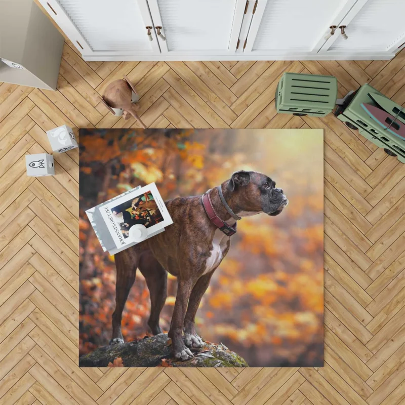 The Boxer (Dog) Beauty: Boxer Floor Rug