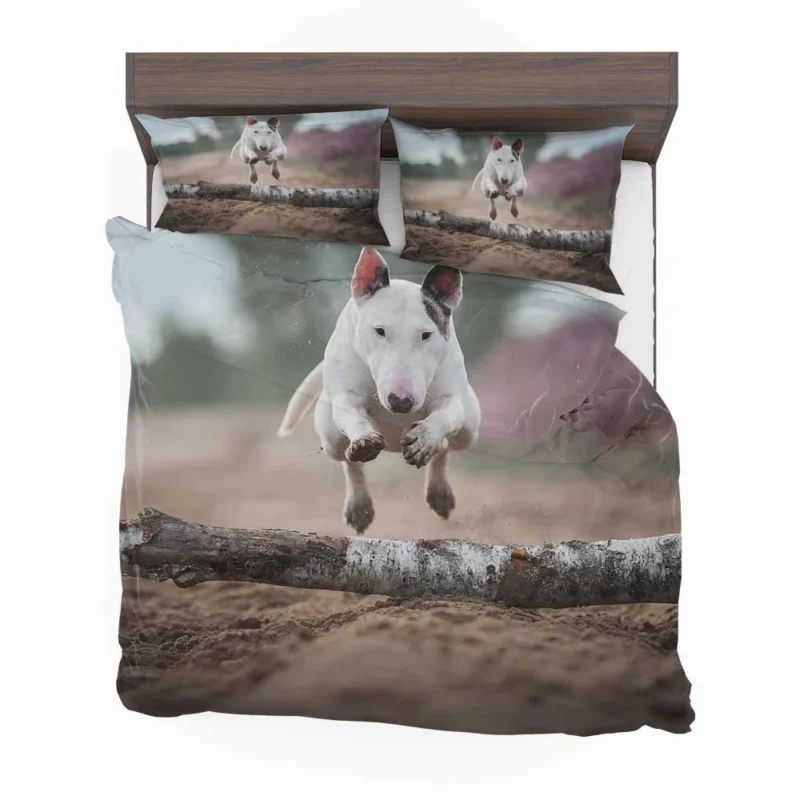 The Elegant Bull Terrier: Bull Terrier Bedding Set 1