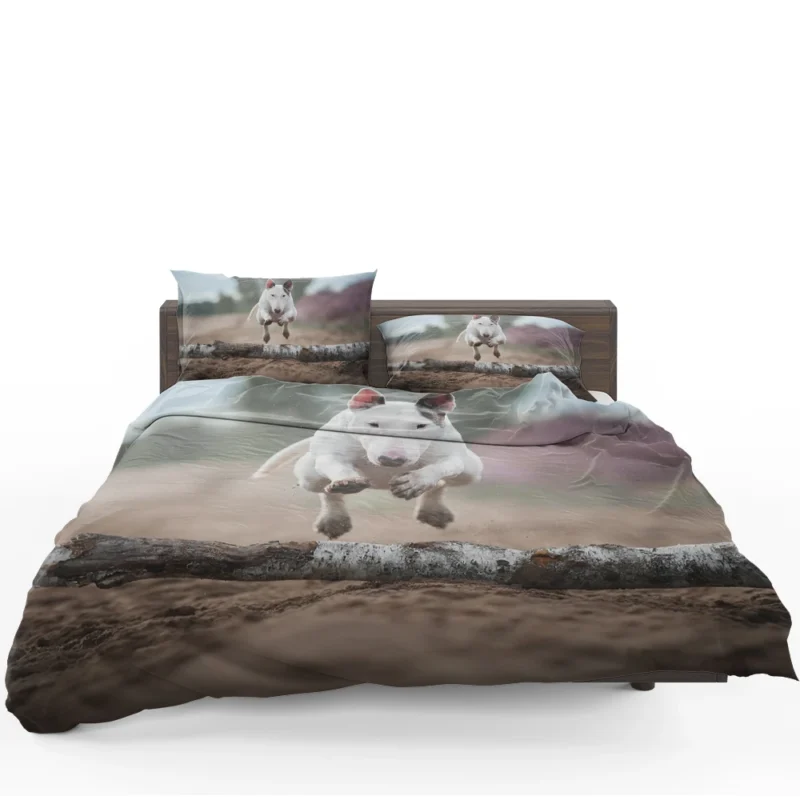 The Elegant Bull Terrier: Bull Terrier Bedding Set