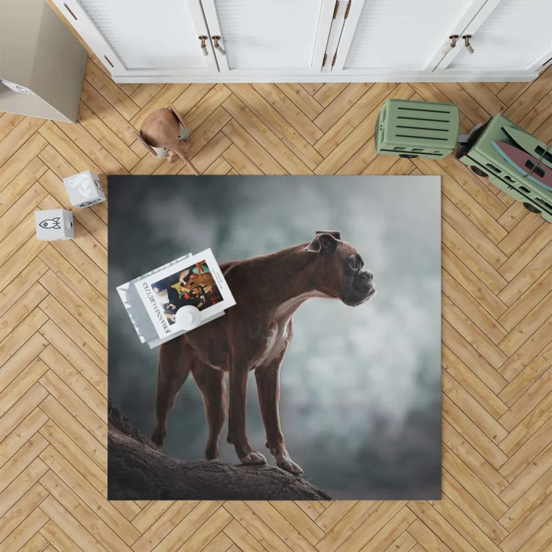 The Expressive Boxer (Dog): Boxer Floor Rug