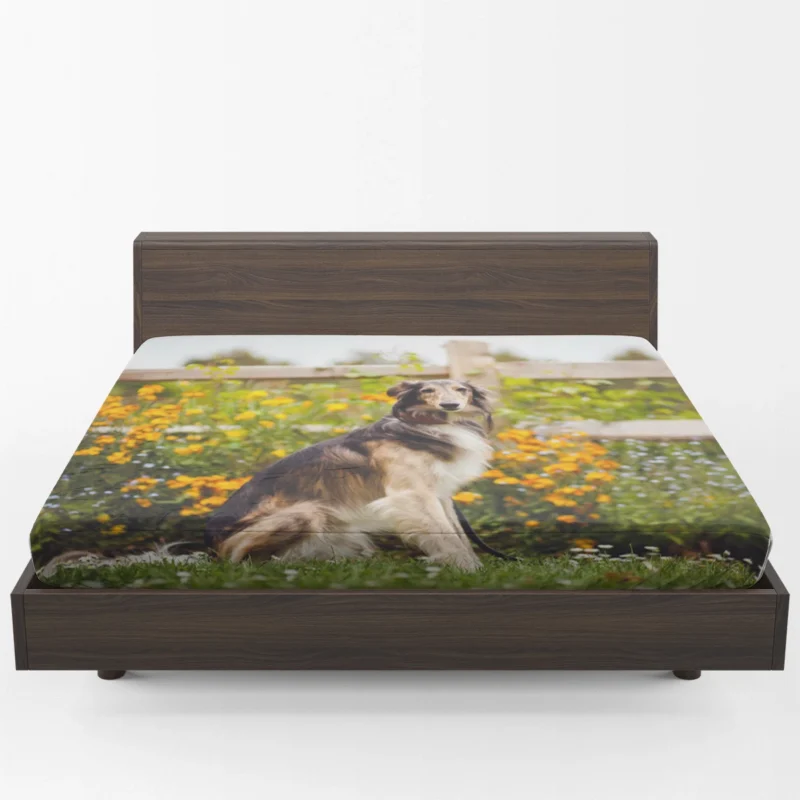 The Graceful and Majestic Borzoi: Borzoi Fitted Sheet 1