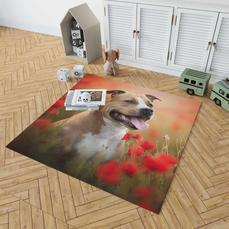 The Graceful and Majestic Bull Terrier: Bull Terrier Floor Rug 1