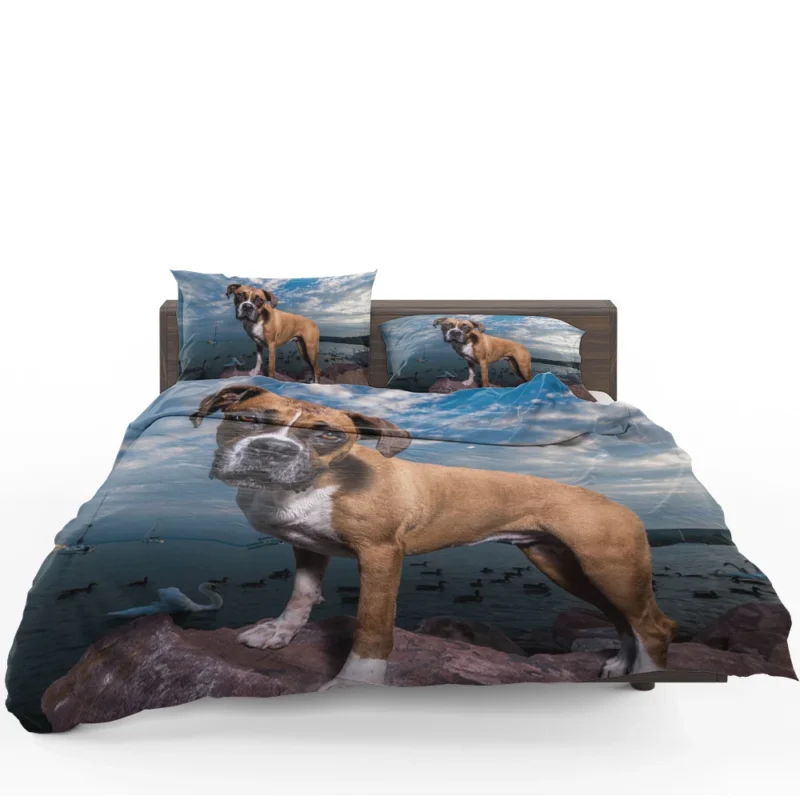 The Intense Stare of Boxer (Dog): Boxer Bedding Set