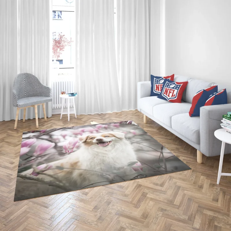 The Versatile and Energetic Breed: Australian Shepherd Floor Rug 2