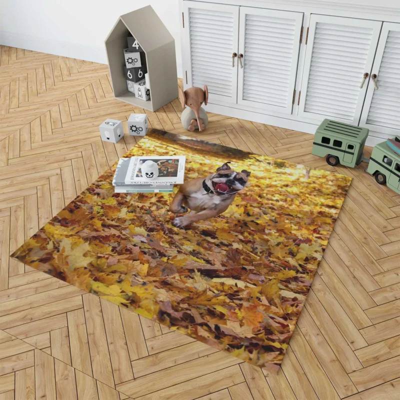 Timeless Bulldog Beauty: Bulldog Quartet Floor Rug 1