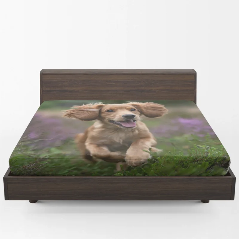 Timeless Elegance: Splendid Spaniel Quartet Fitted Sheet 1