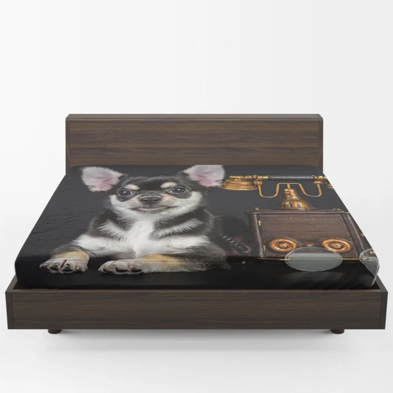 Tiny Treasures: Chihuahua Quartet Fitted Sheet 1