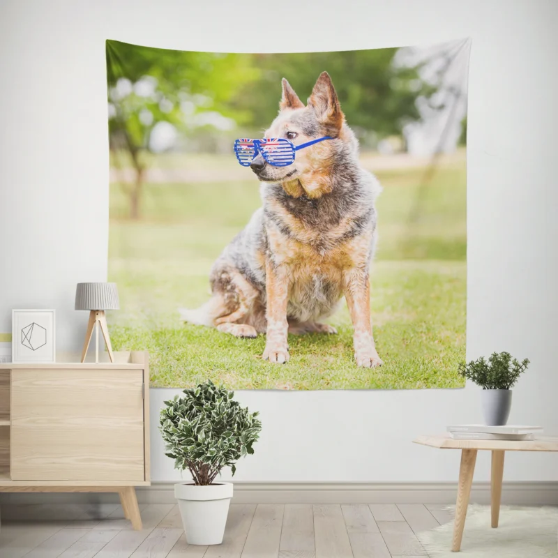 Transforming into an Aussie Look  Australian Cattle Dog Wall Tapestry