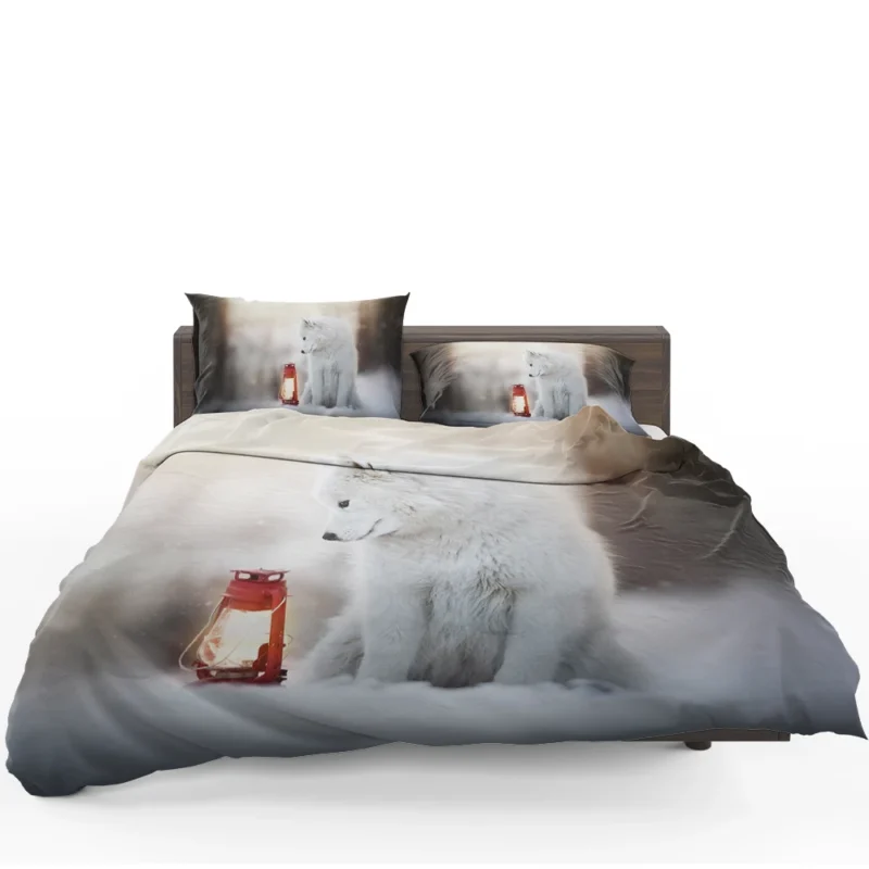 Winter Wonderland: Samoyed Quartet Bedding Set